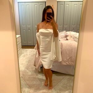White/Ivory House of CB dress